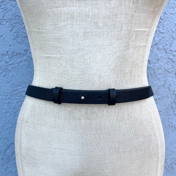 Reiss Hayley Belt black leather size large square hinge main image 6